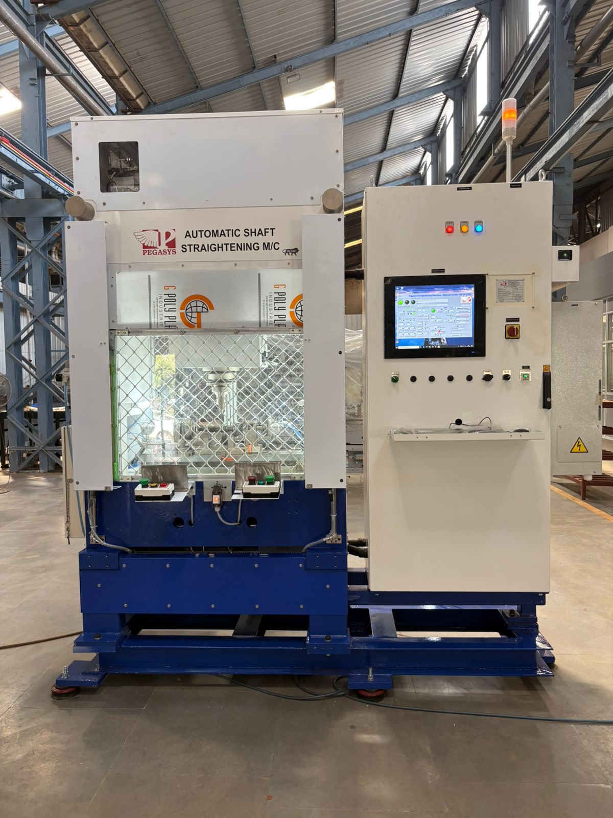 Single Point Shaft Straightening Machine
